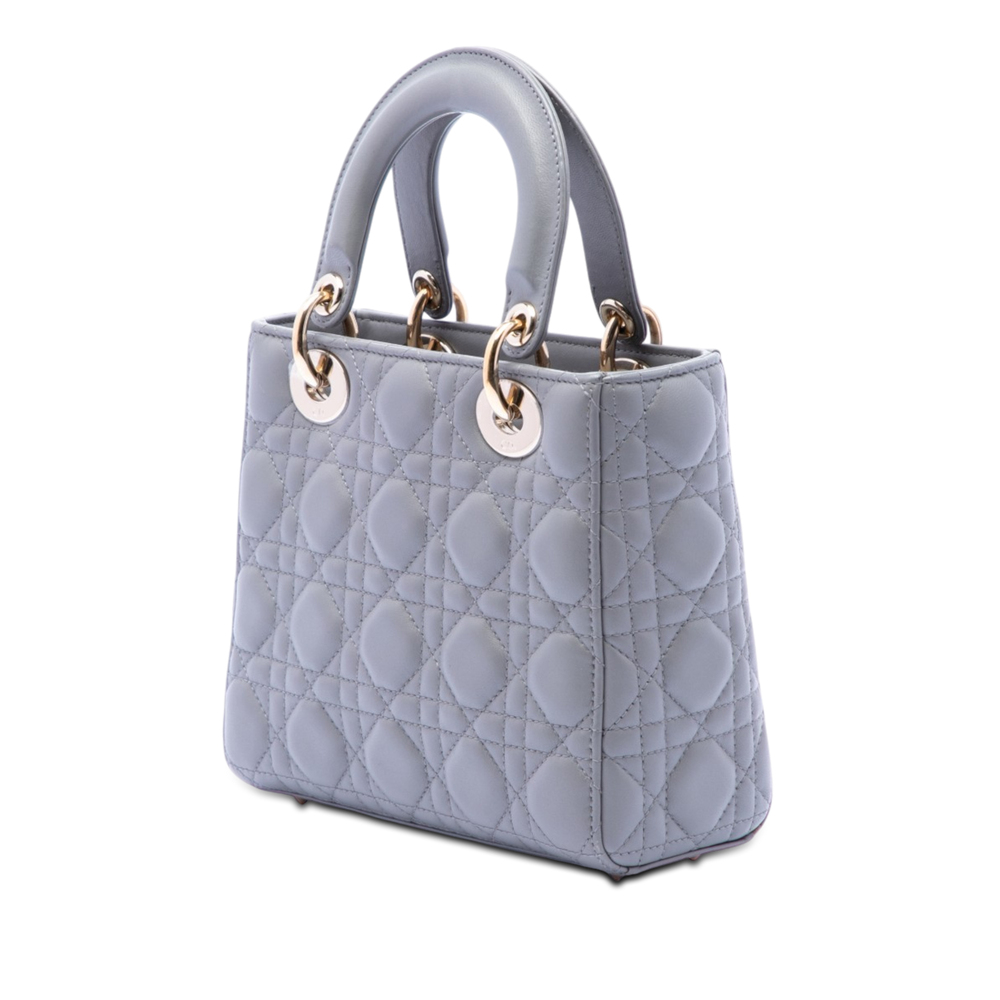 Pre-Loved Dior Small Lambskin Cannage My ABCDior Lady Dior - Picture 2 of 6